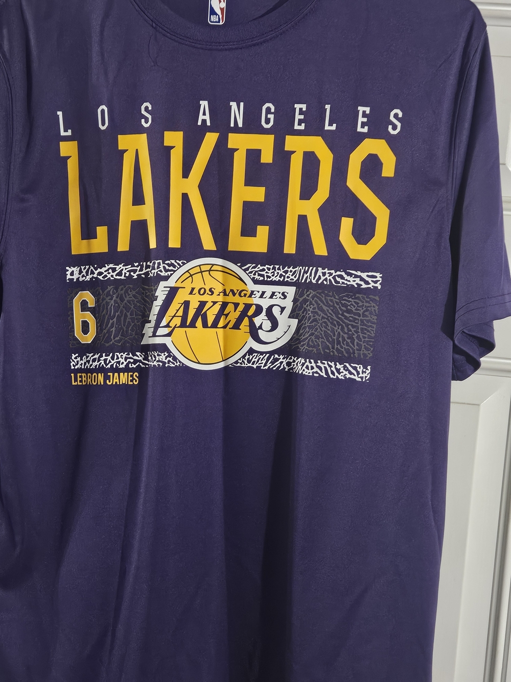 NBA Los Angeles Lakers Purple & Gold LeBron James Graphic Tee
